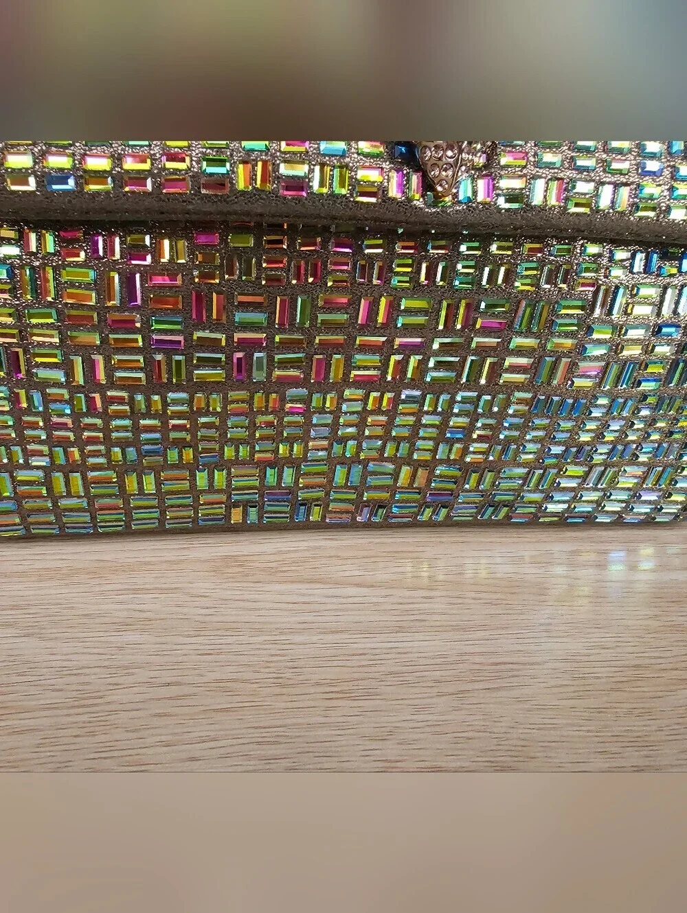 Kurt Geiger Multicolor Beaded Chain Shoulder Bag - Gold Hardware
